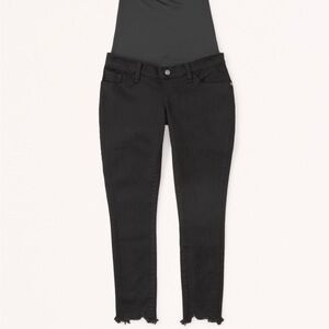 Abercrombie Maternity Destroyed Super Skinny Jean, Black, Size 26 L